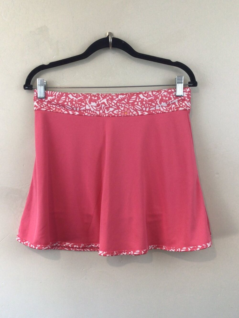 Callaway Opti Dry Golf Skirt Skort Pink with Floral Waistband Size S